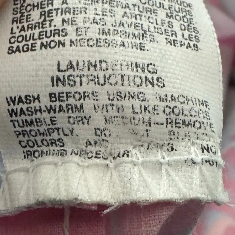 Vintage 1990s JP Stevens Pink Roses Twin Sheet Set Suzanne Multi Cottage Core